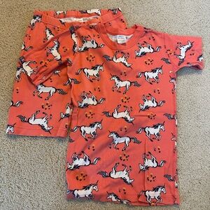 Hanna Andersson Shortie Pajamas, Unicorn Print , 100%  Cotton, Girls 14